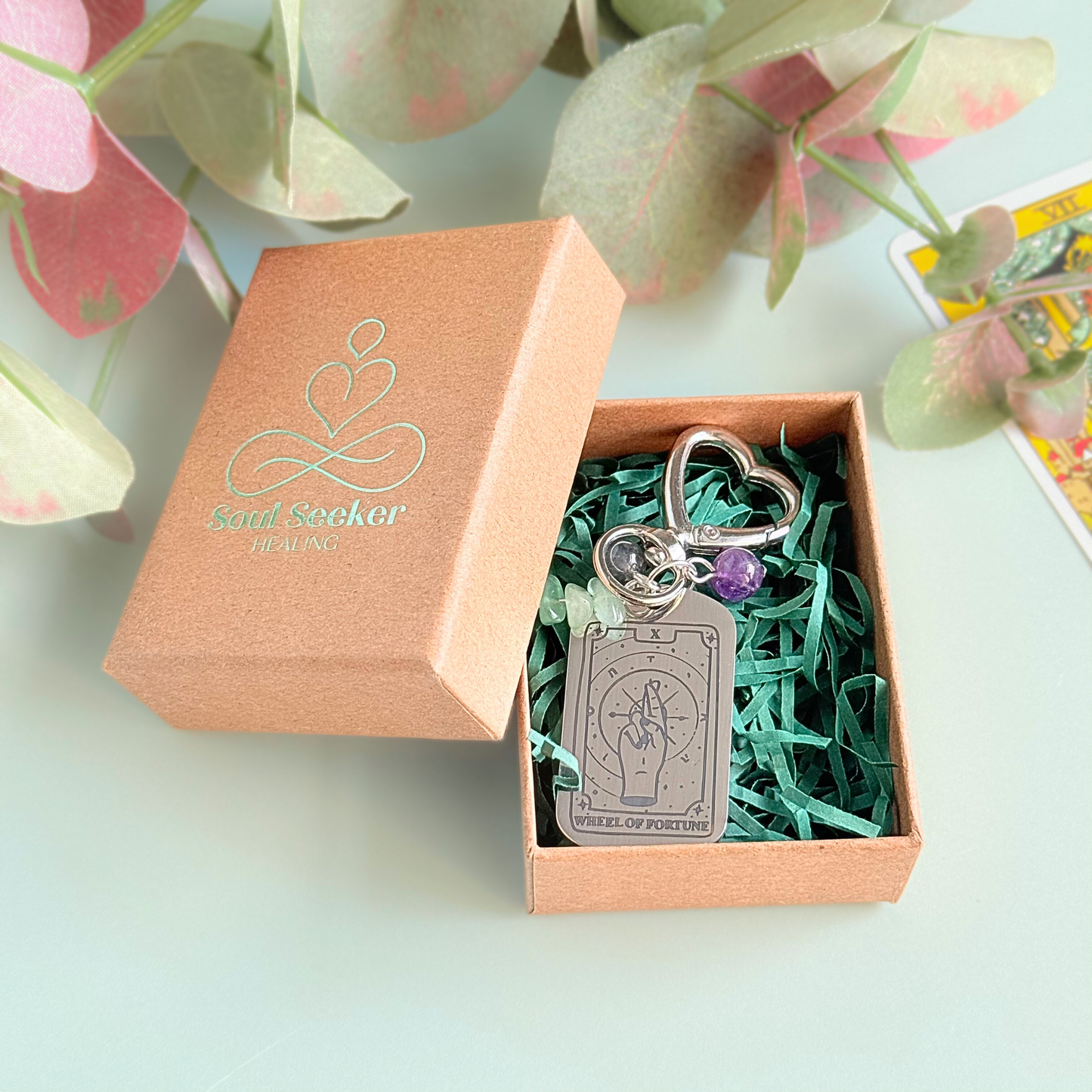 The Wheel Of Fortune Tarot Card Keyring