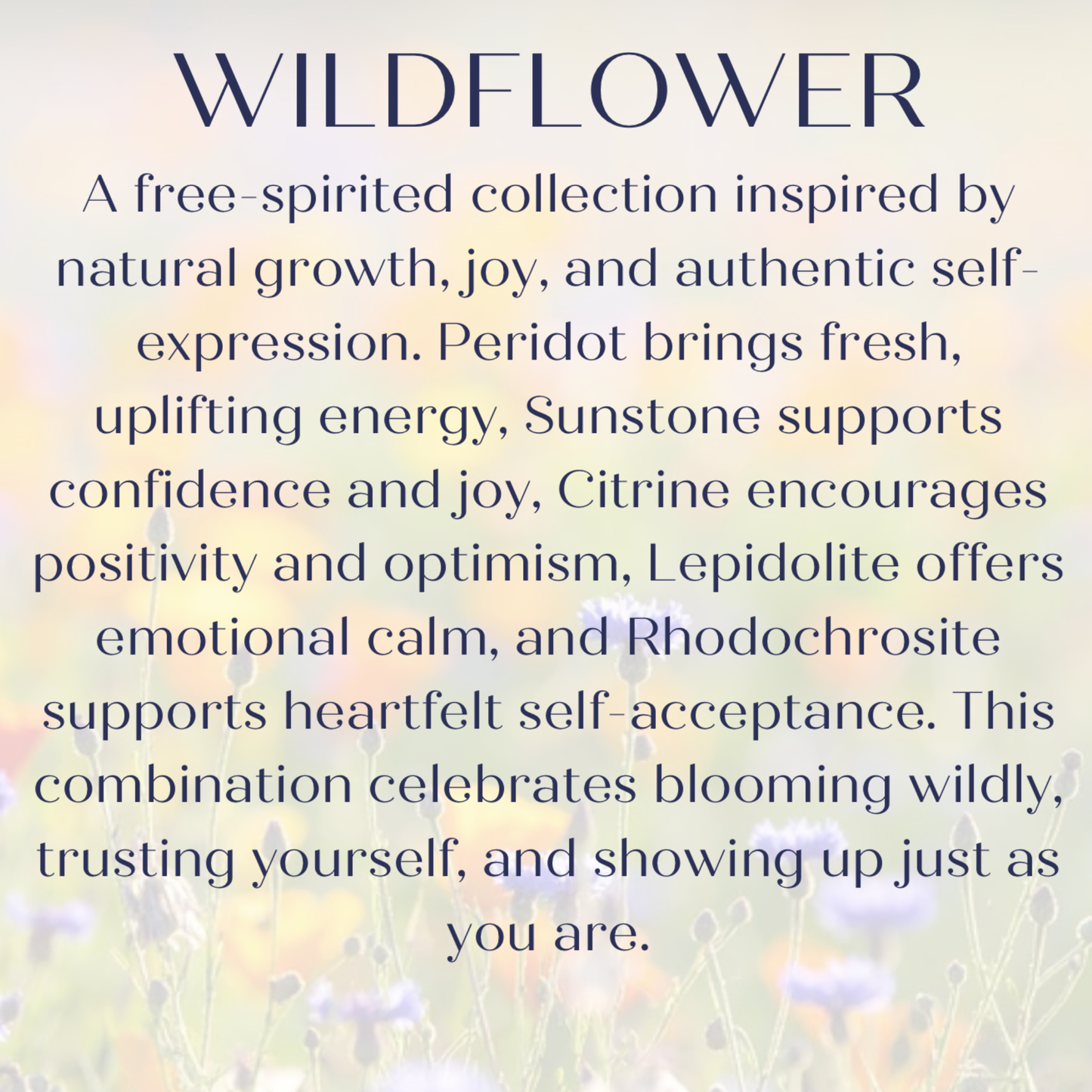 ‘Wildflower’ Inspired Spring Themed Crystal Bracelet