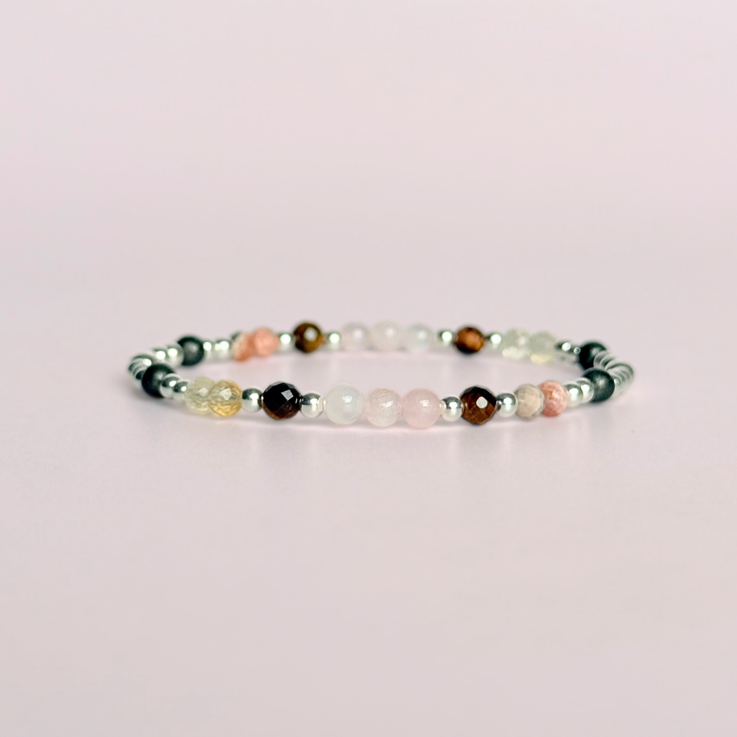 Sterling Silver crystal self confidence bracelet