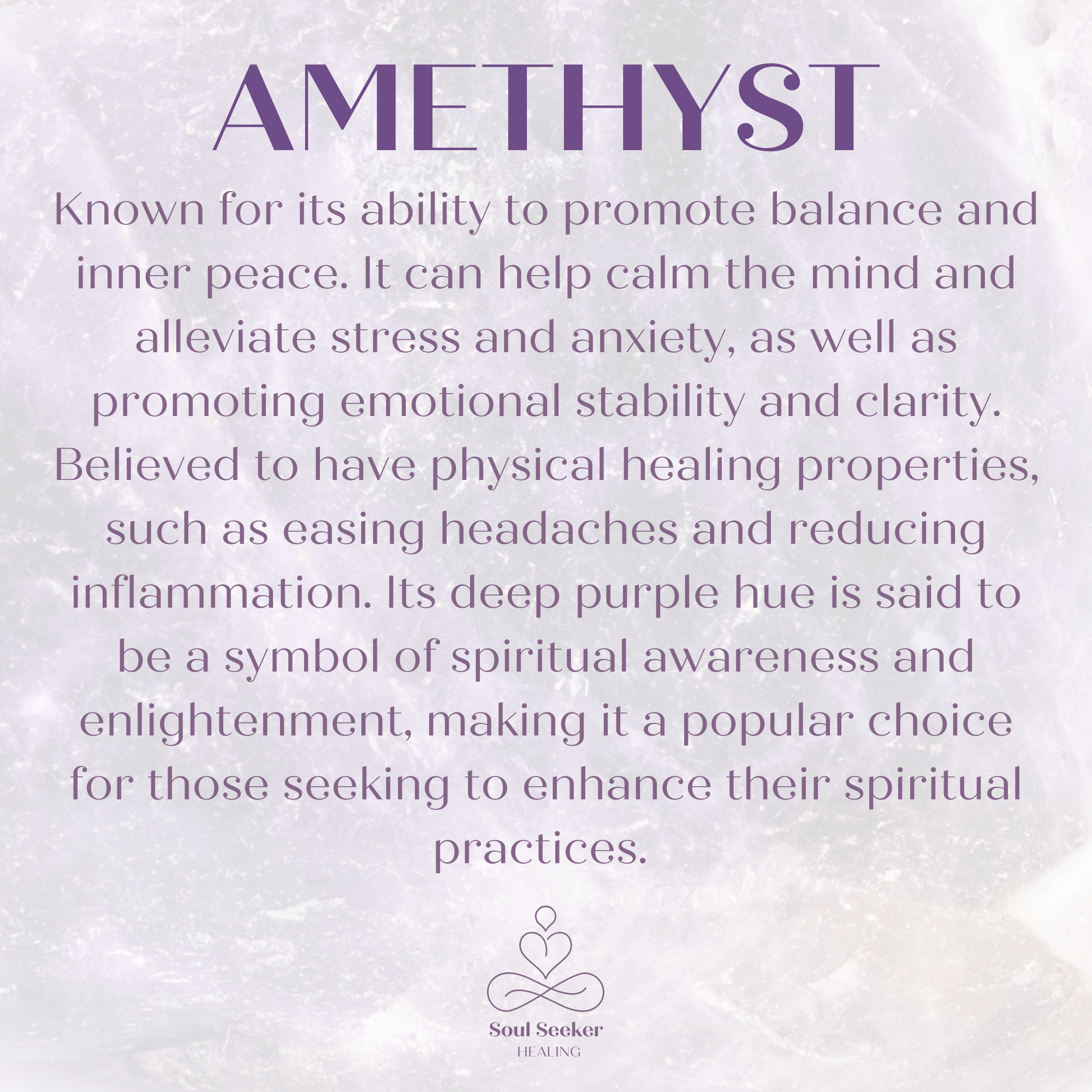 Amethyst meaning, amethyst benefits, amethyst healing properties￼