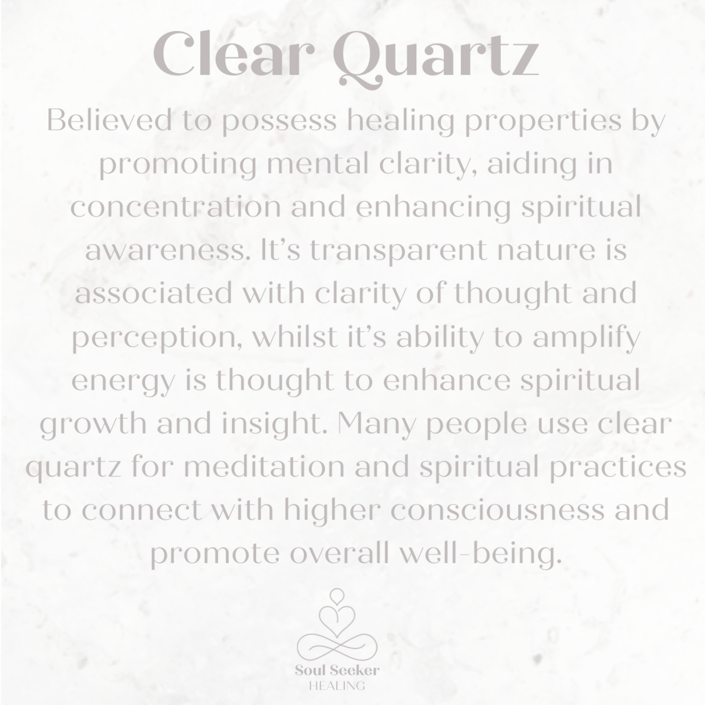 Clear quartz benefits 