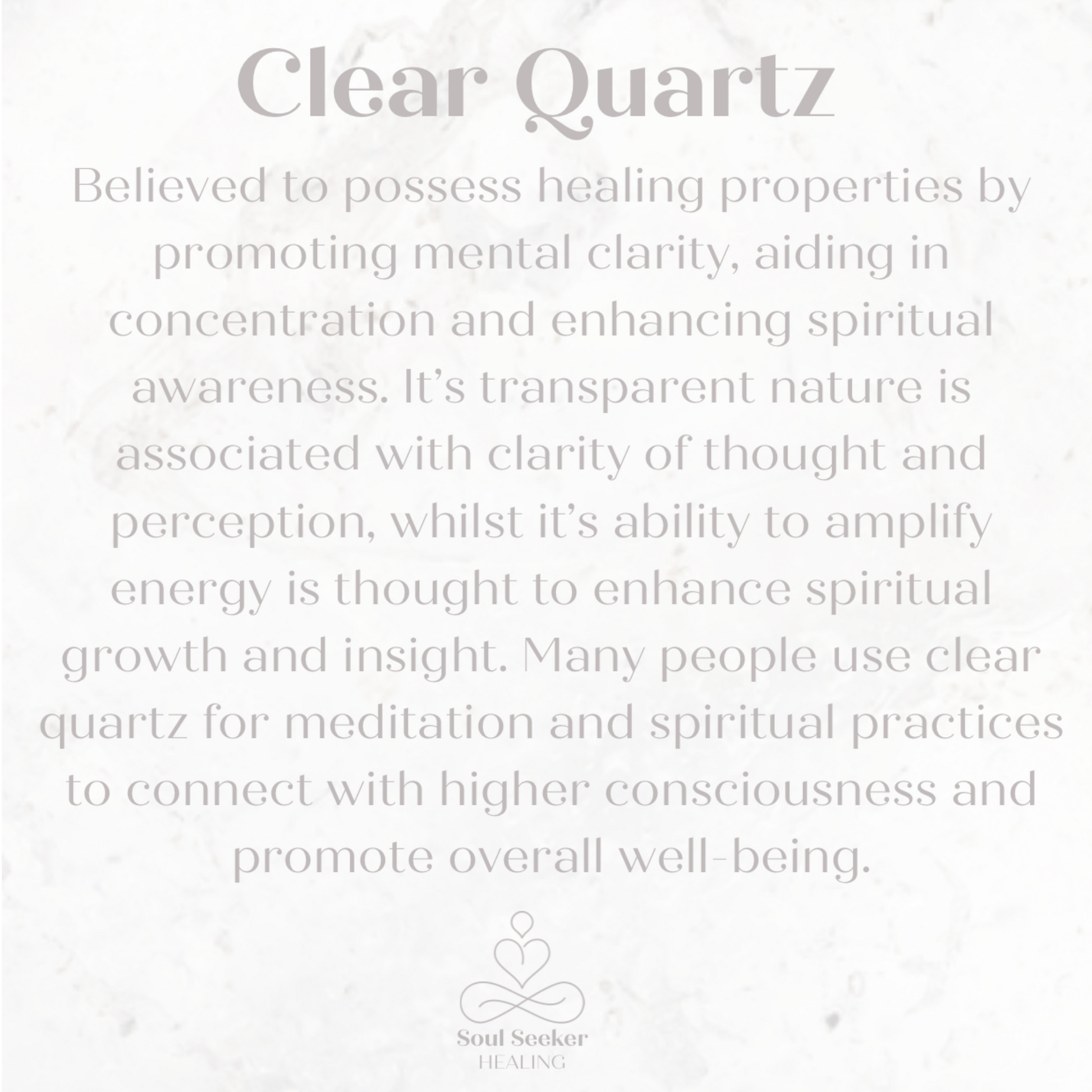 Clear quartz benefits 