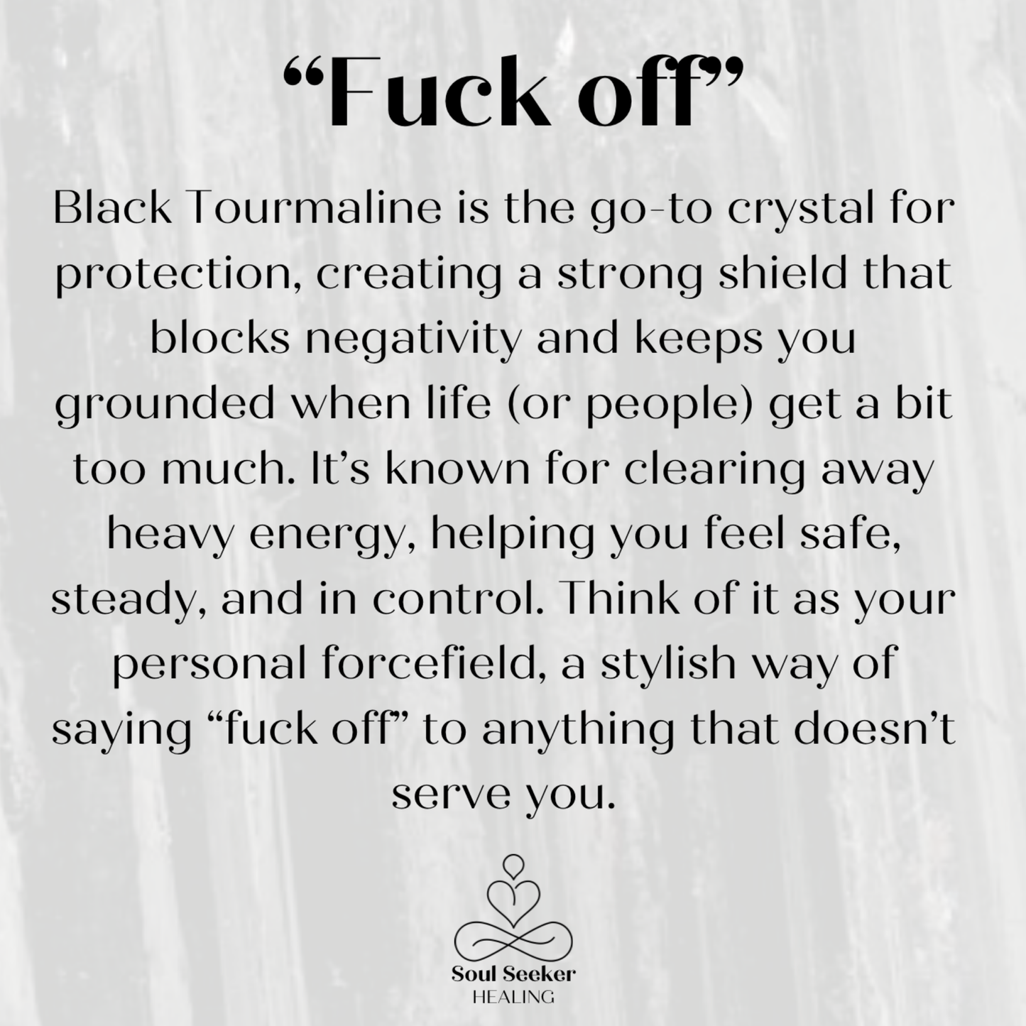Black tourmaline fuck off bracelet crystal meaning