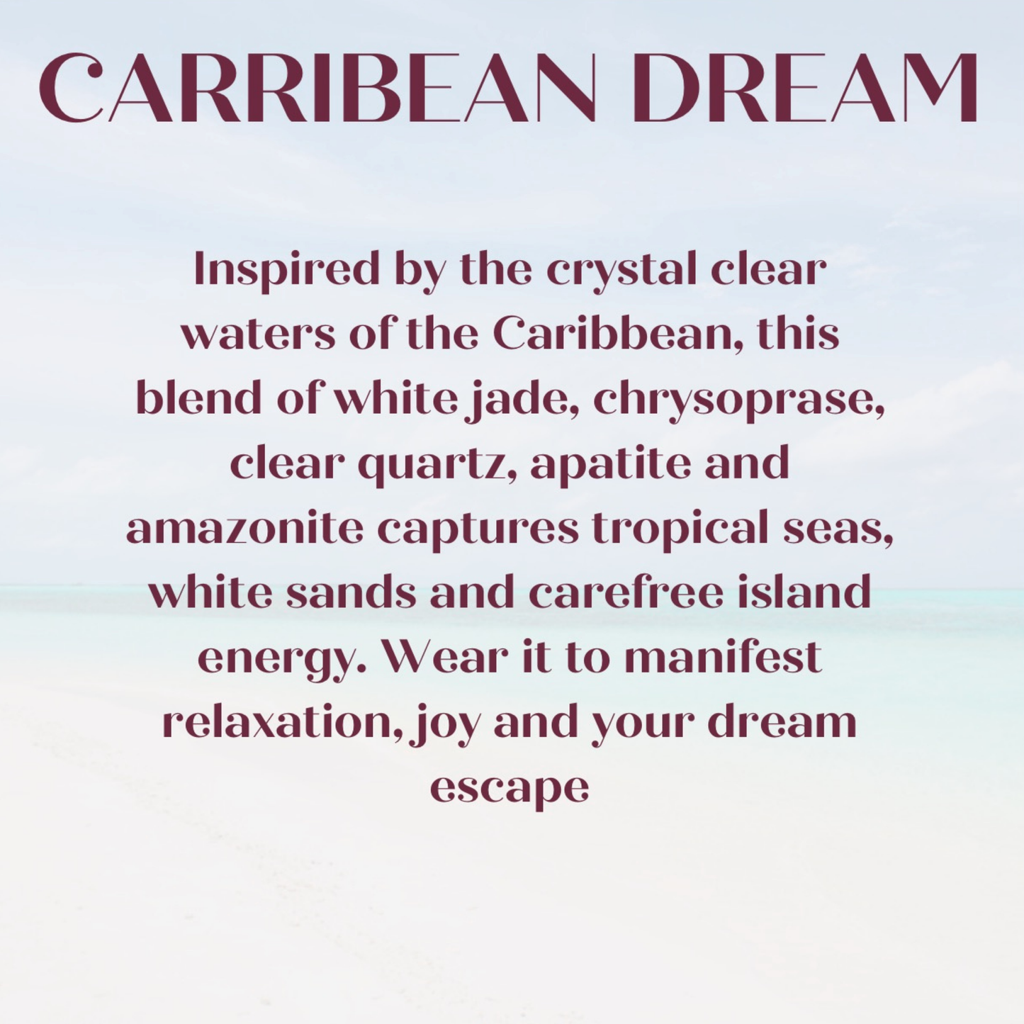 ‘Caribbean Dream' gold summer themed crystal bracelet