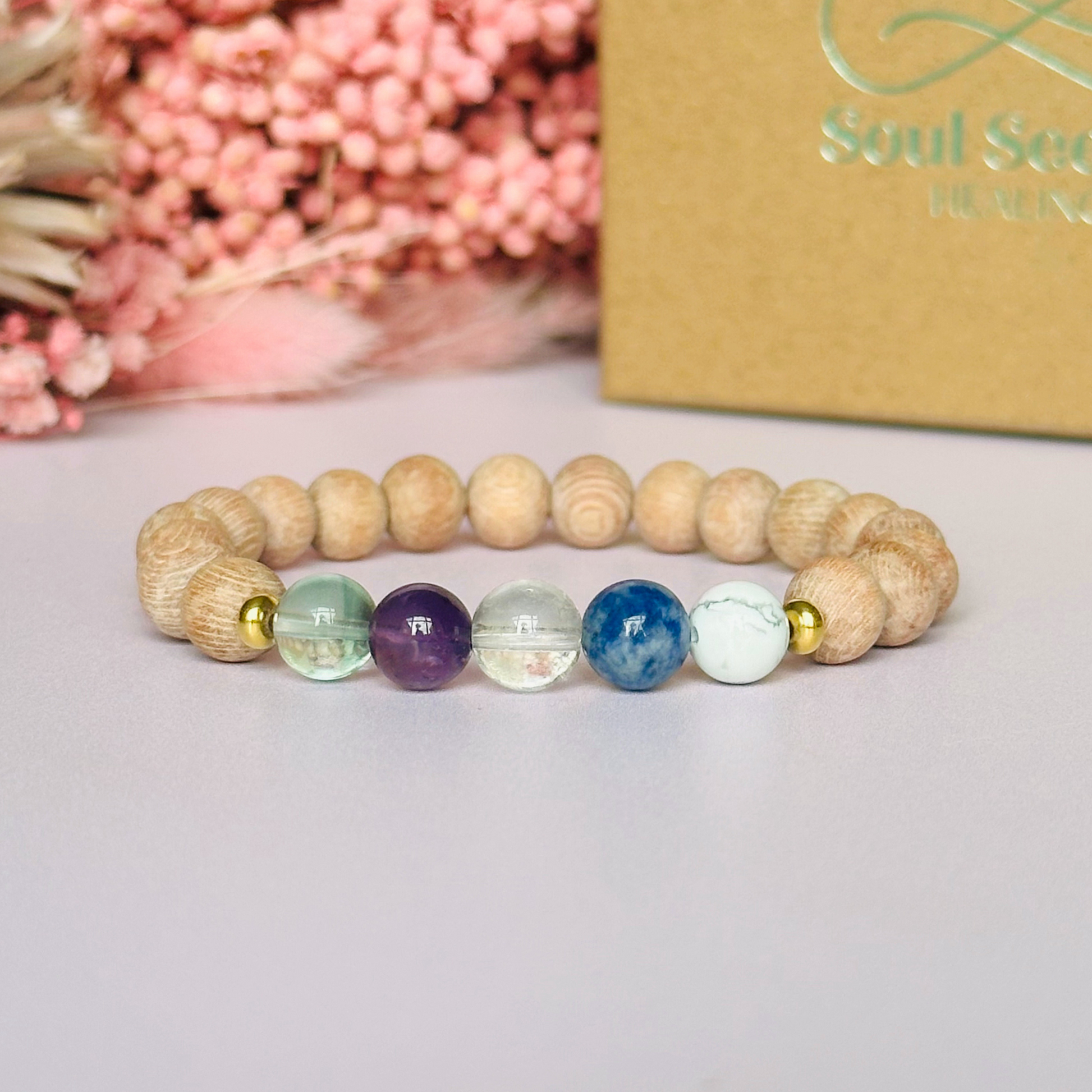 Knowledge bracelet, crystals for knowledge, crystals for studying, student gift, university student gift, crystals for study, student bracelet, starting university gift, starting college gift, present for student, university student gift, study aid