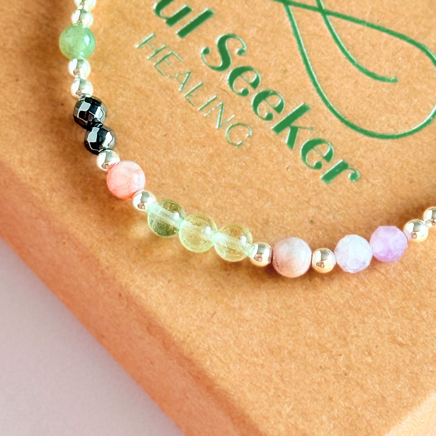 Sterling silver crystal bracelet for focus