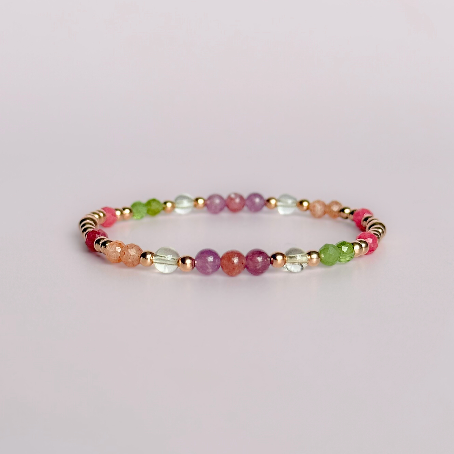 ‘Wildflower’ Inspired Spring Themed Crystal Bracelet