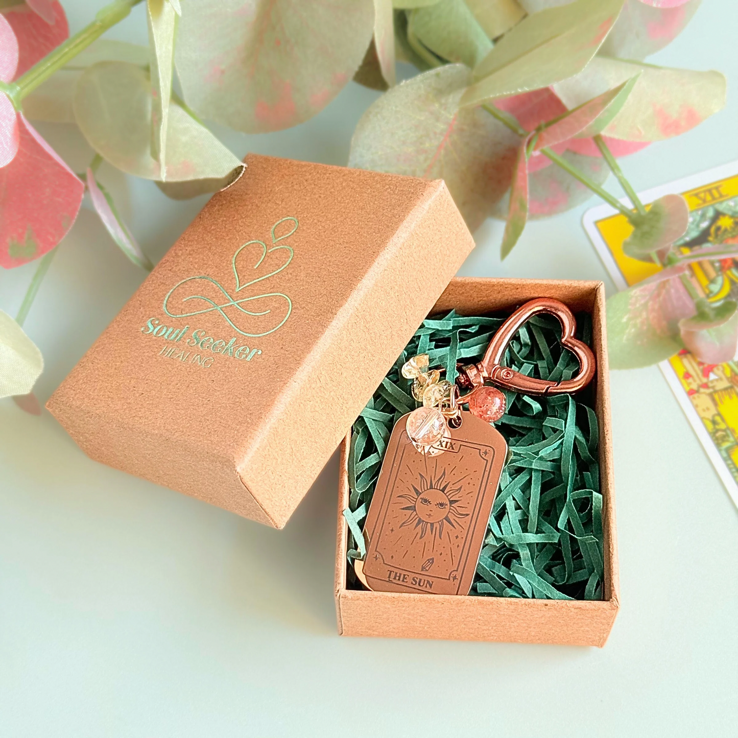 The Sun Tarot Card Keyring