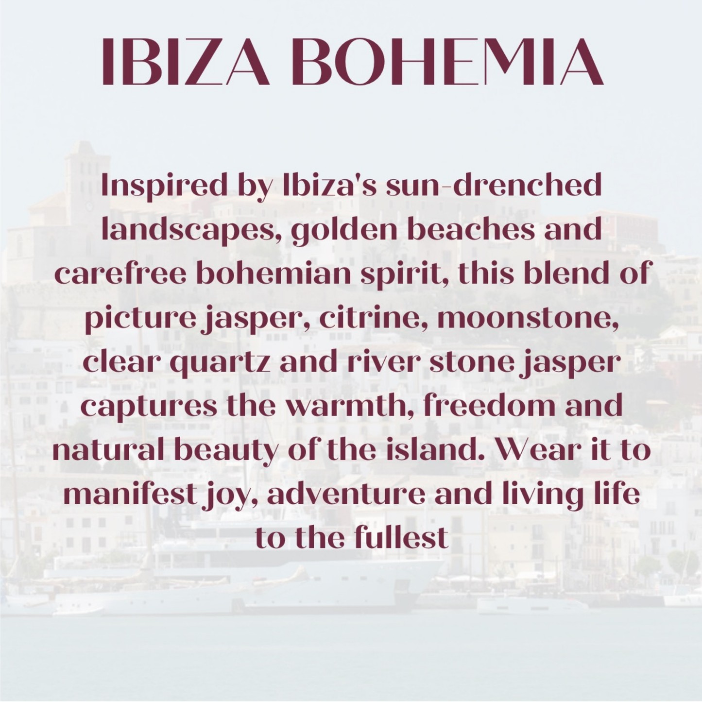 'Ibiza Bohemia' gold summer themed crystal bracelet