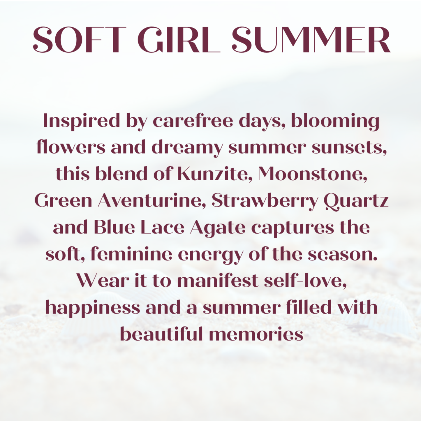 ‘Soft Girl Summer’ gold heart charm crystal bracelet