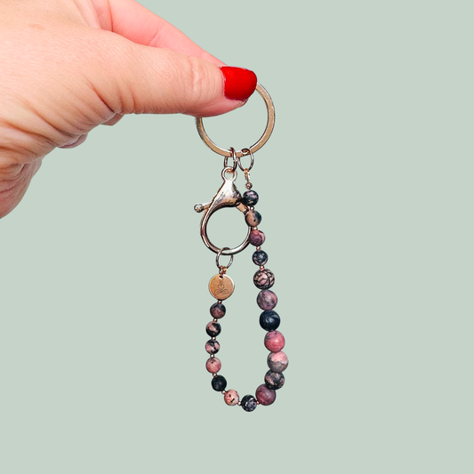 Rhodonite 4-7-8 breath work beads