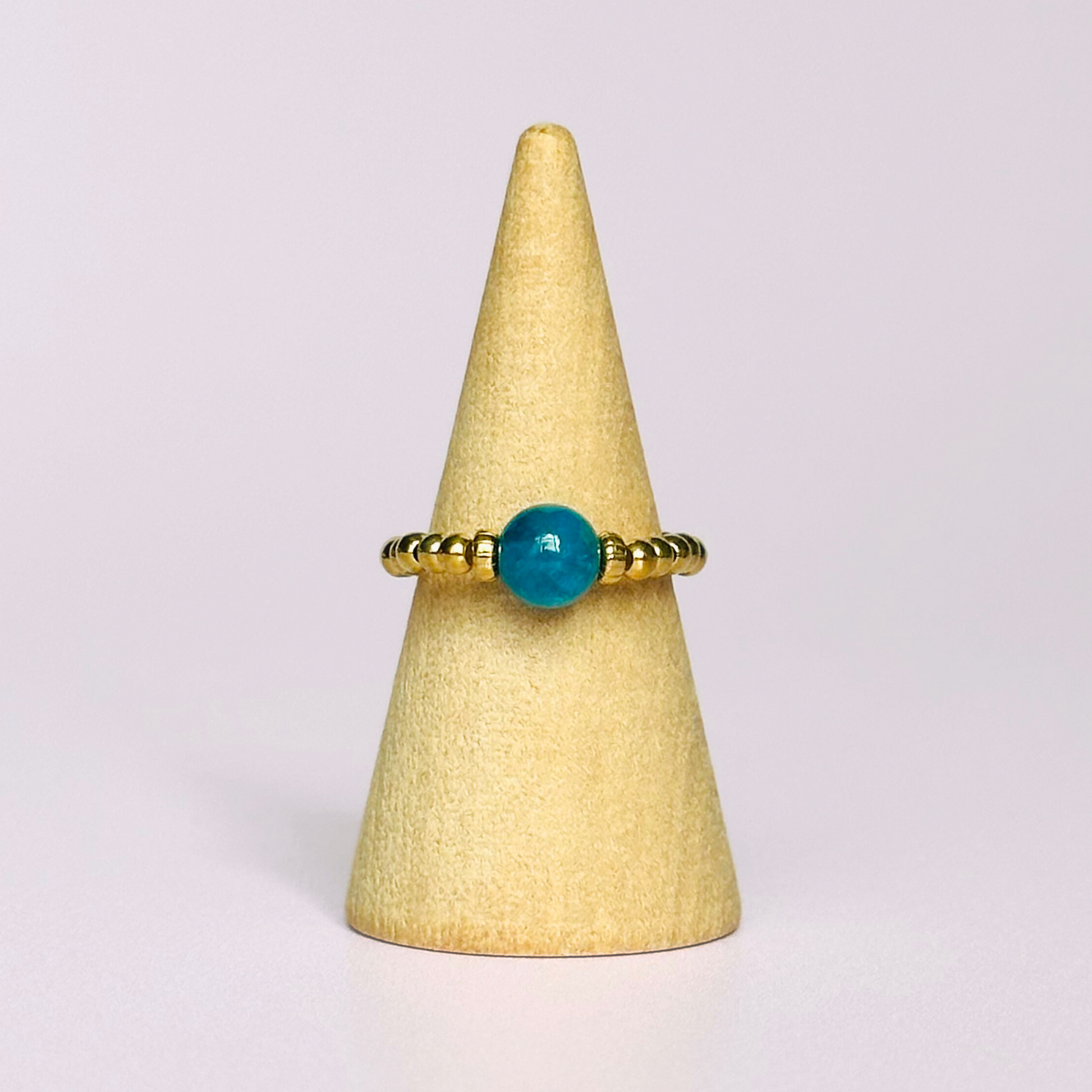 apatite ring, apatite gold ring, apatite ring gold, gold vermeil apatite ring, crystal healing ring, stretch ring, elastic ring