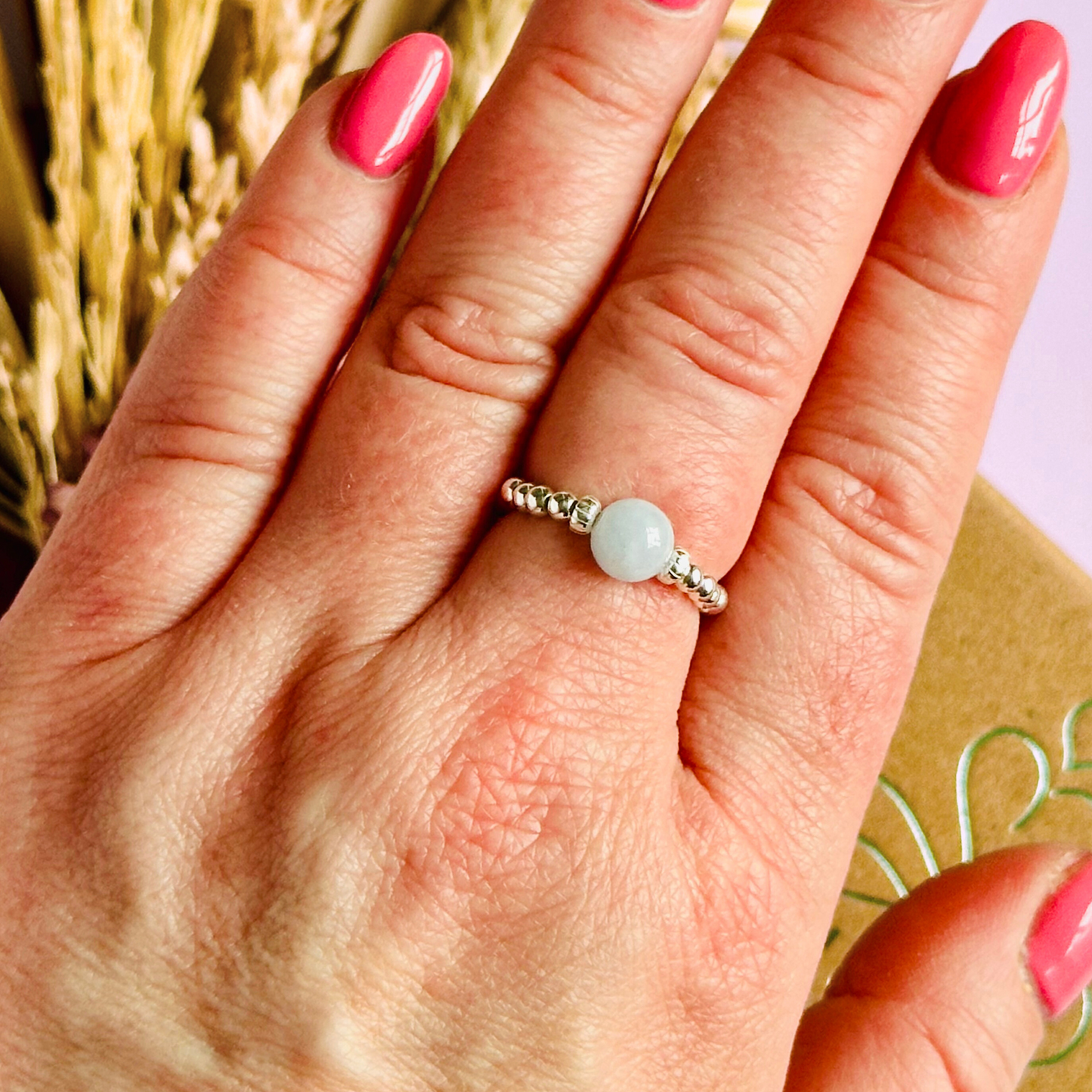 Sterling silver aquamarine ring, aquamarine ring, aquamarine ring silver, march birthstone, march birthstone ring