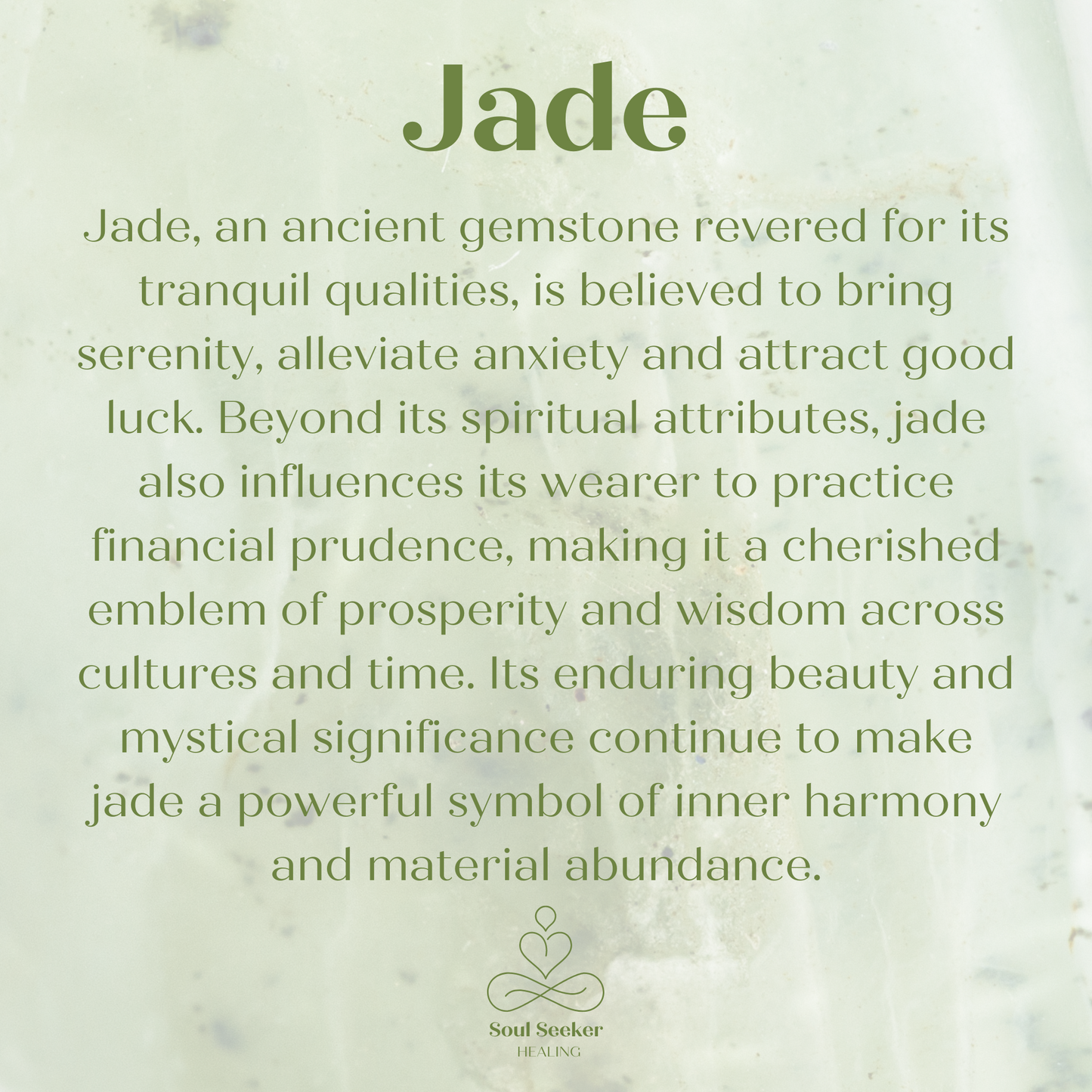 Jade healing properties, jade benefits, jade crystal properties, what is jade good for