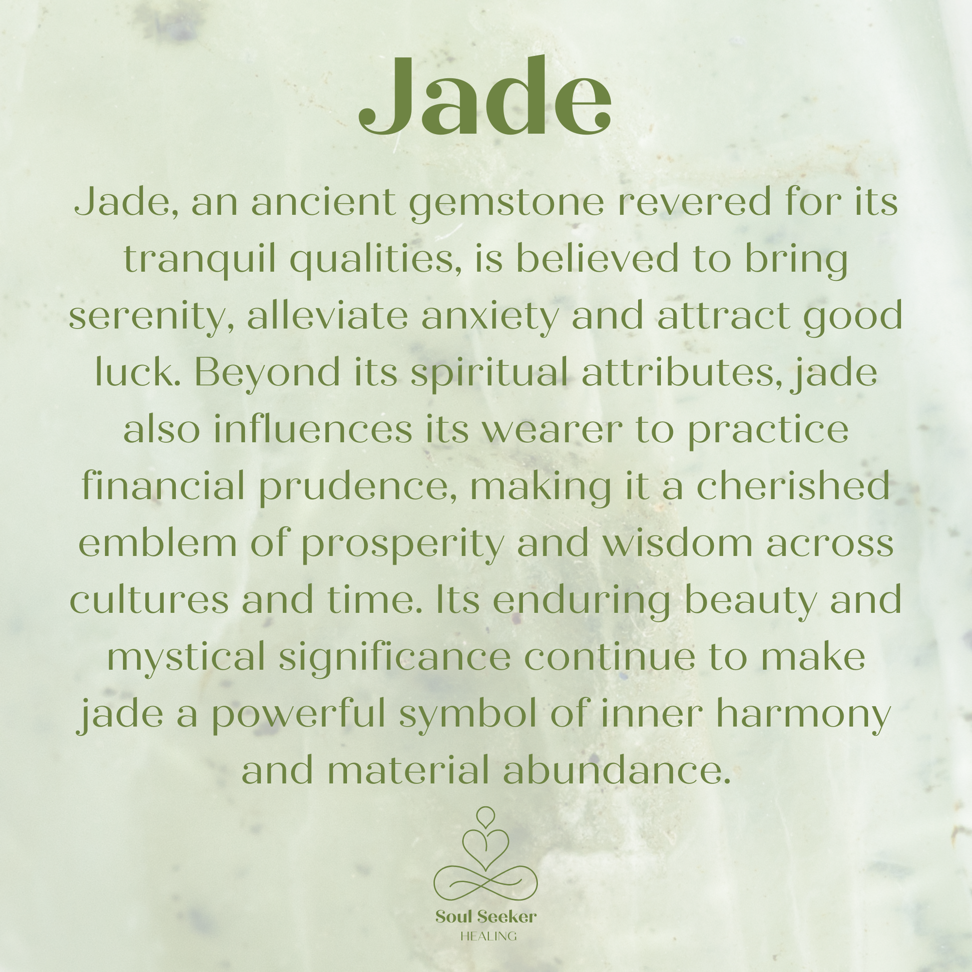 Jade healing properties, jade benefits, jade crystal properties, what is jade good for