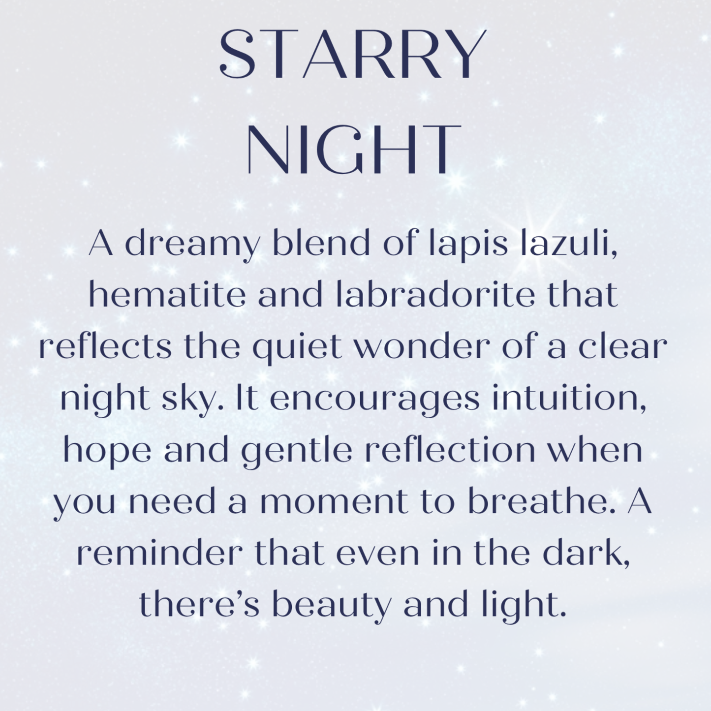 ‘Starry Night’ star charm crystal bracelet