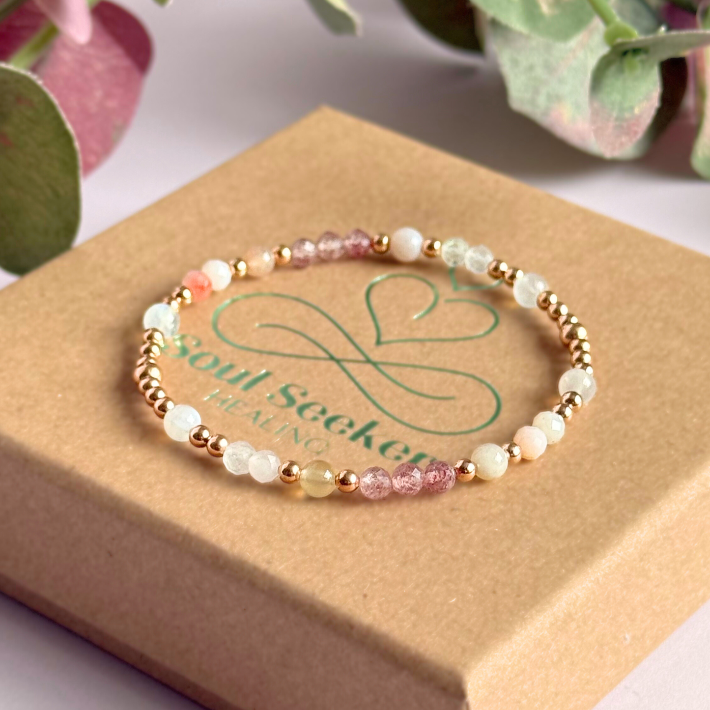 ‘Spring Blossom’ Inspired Spring Themed Crystal Bracelet