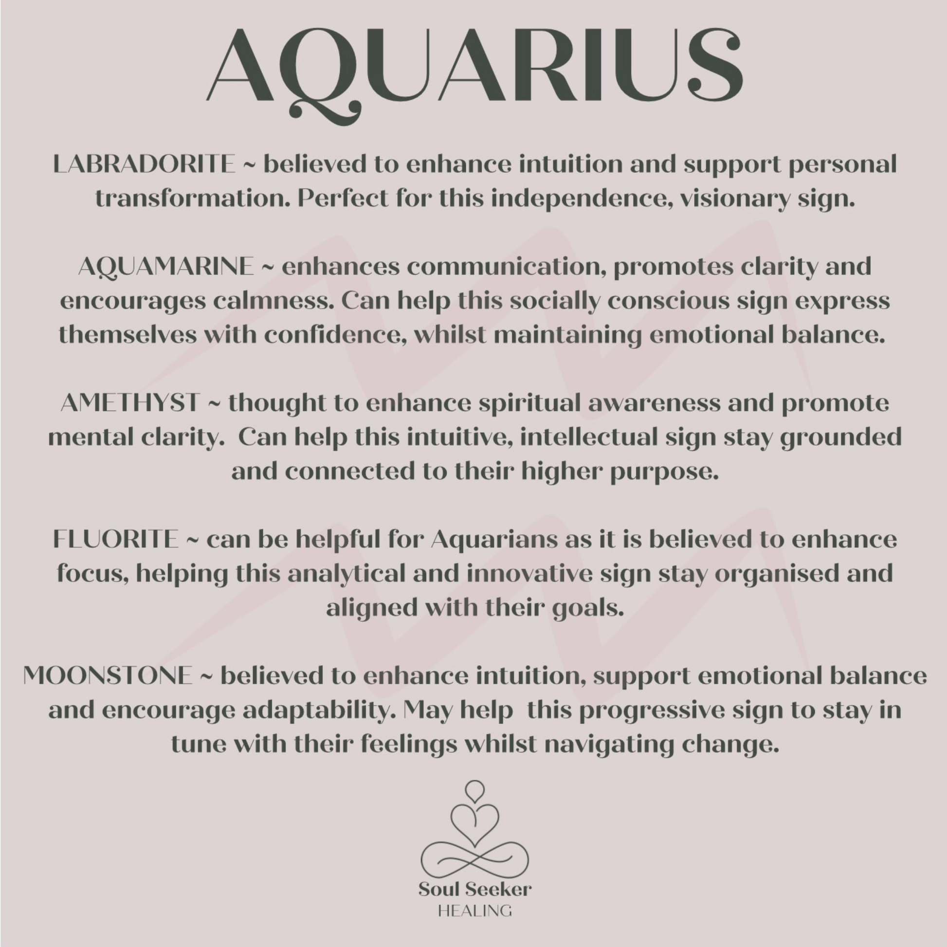 Aquarius crystals