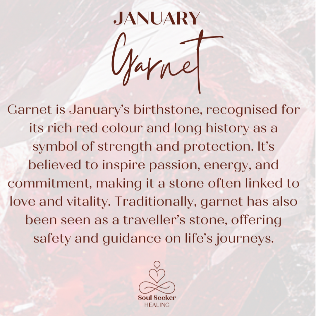 Sterling Silver Garnet January Birthstone Bracelet