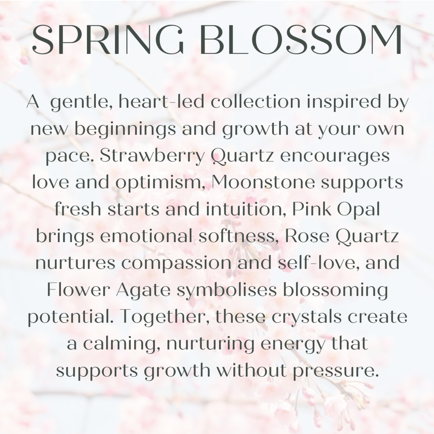 ‘Spring Blossom’ Inspired Spring Themed Crystal Bracelet