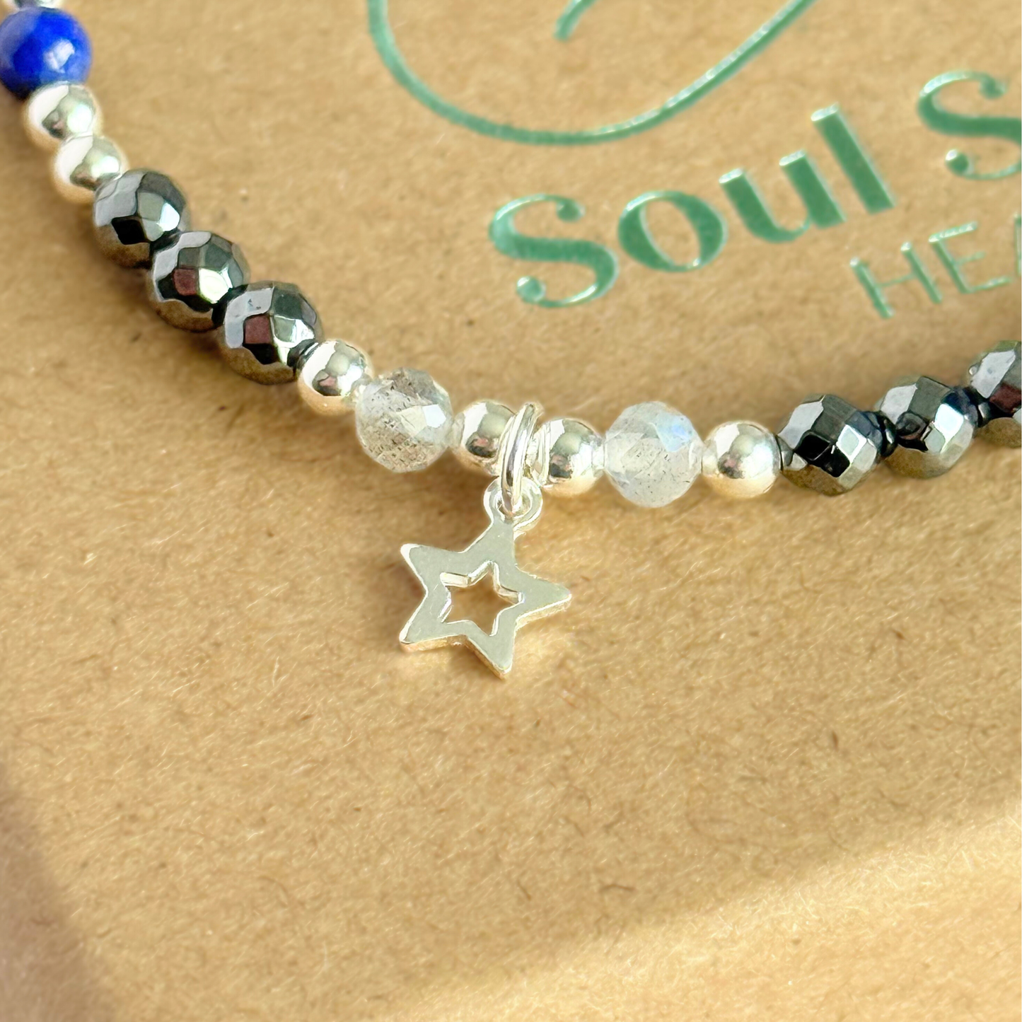 ‘Starry Night’ star charm crystal bracelet