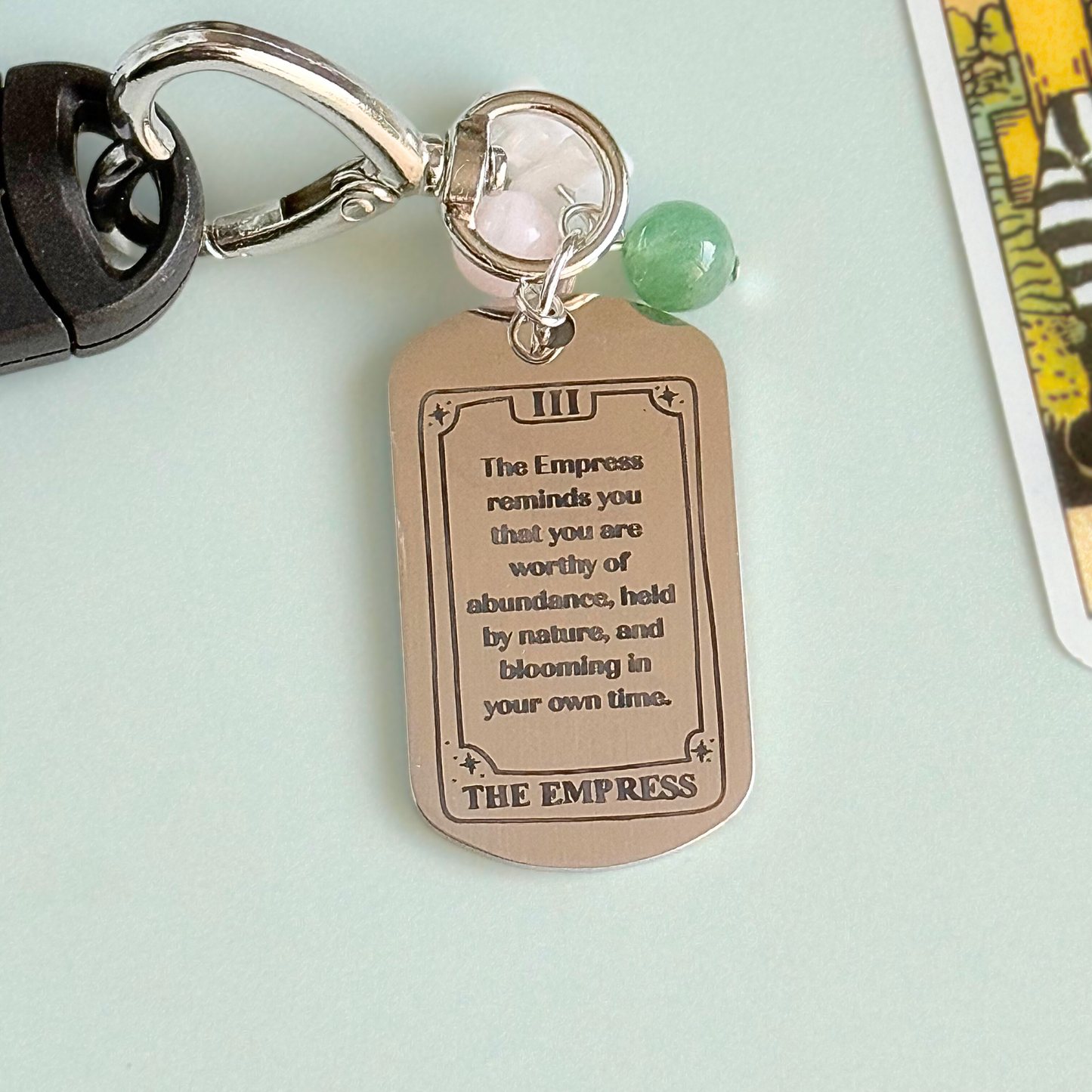 The Empress Tarot Card Keyring