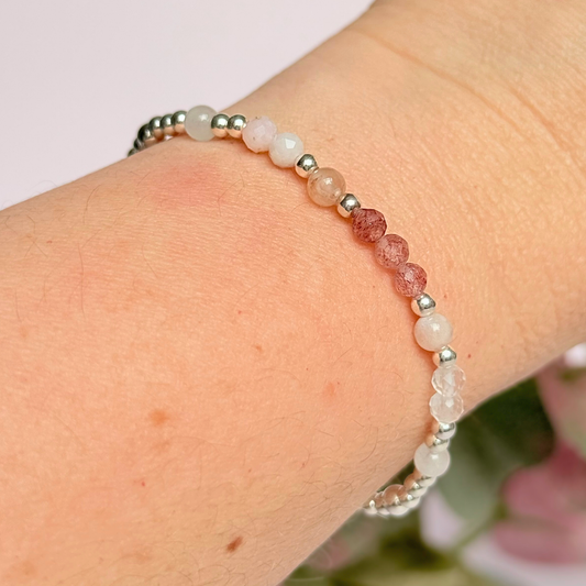 ‘Spring Blossom’ Inspired Spring Themed Crystal Bracelet