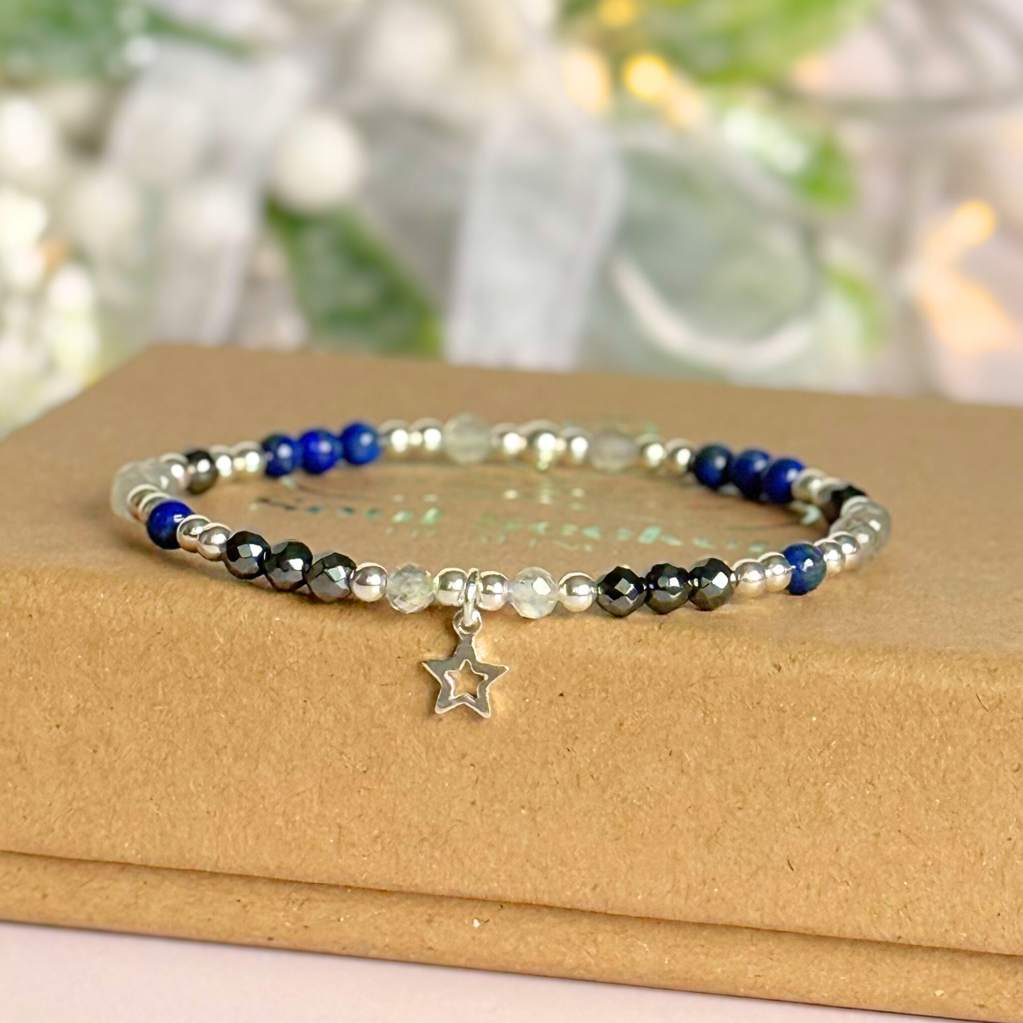 ‘Starry Night’ star charm crystal bracelet