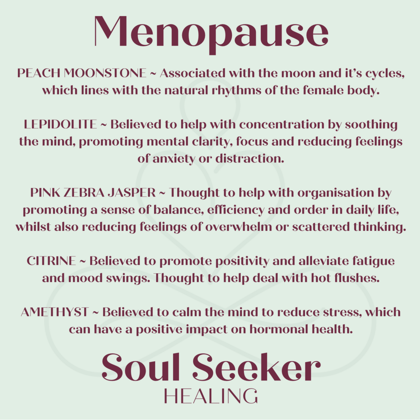 Menopause bracelet