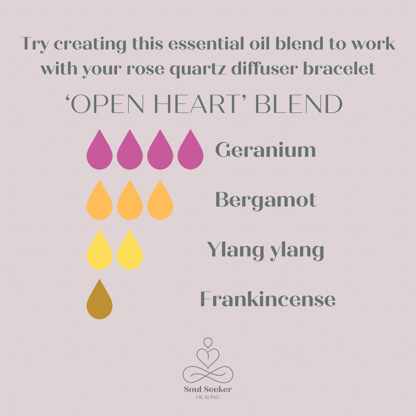 Rose Quartz essential oil aromatherapy diffuser bracelet