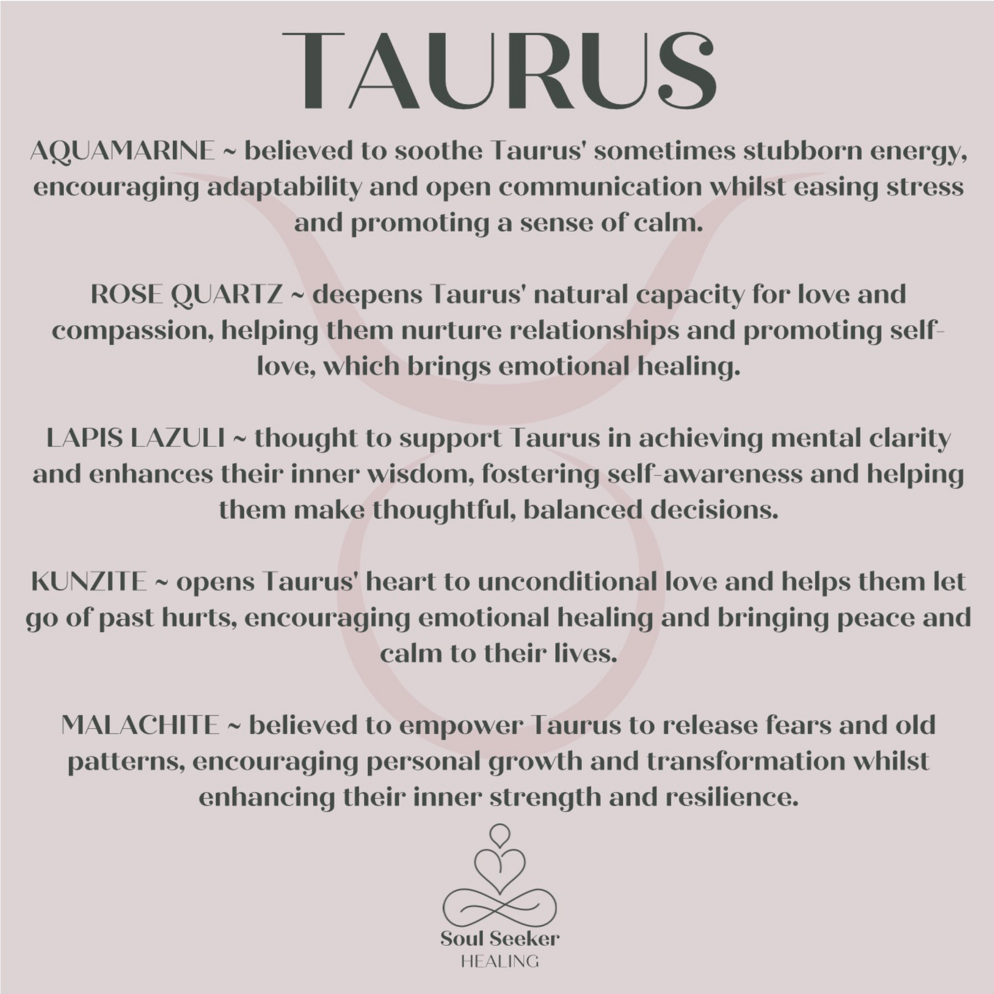 Taurus crystals
