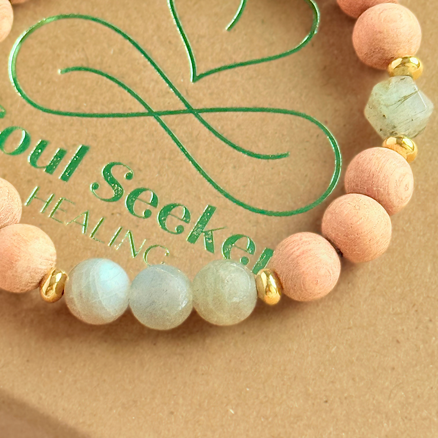 Labradorite essential oil aromatherapy diffuser bracelet