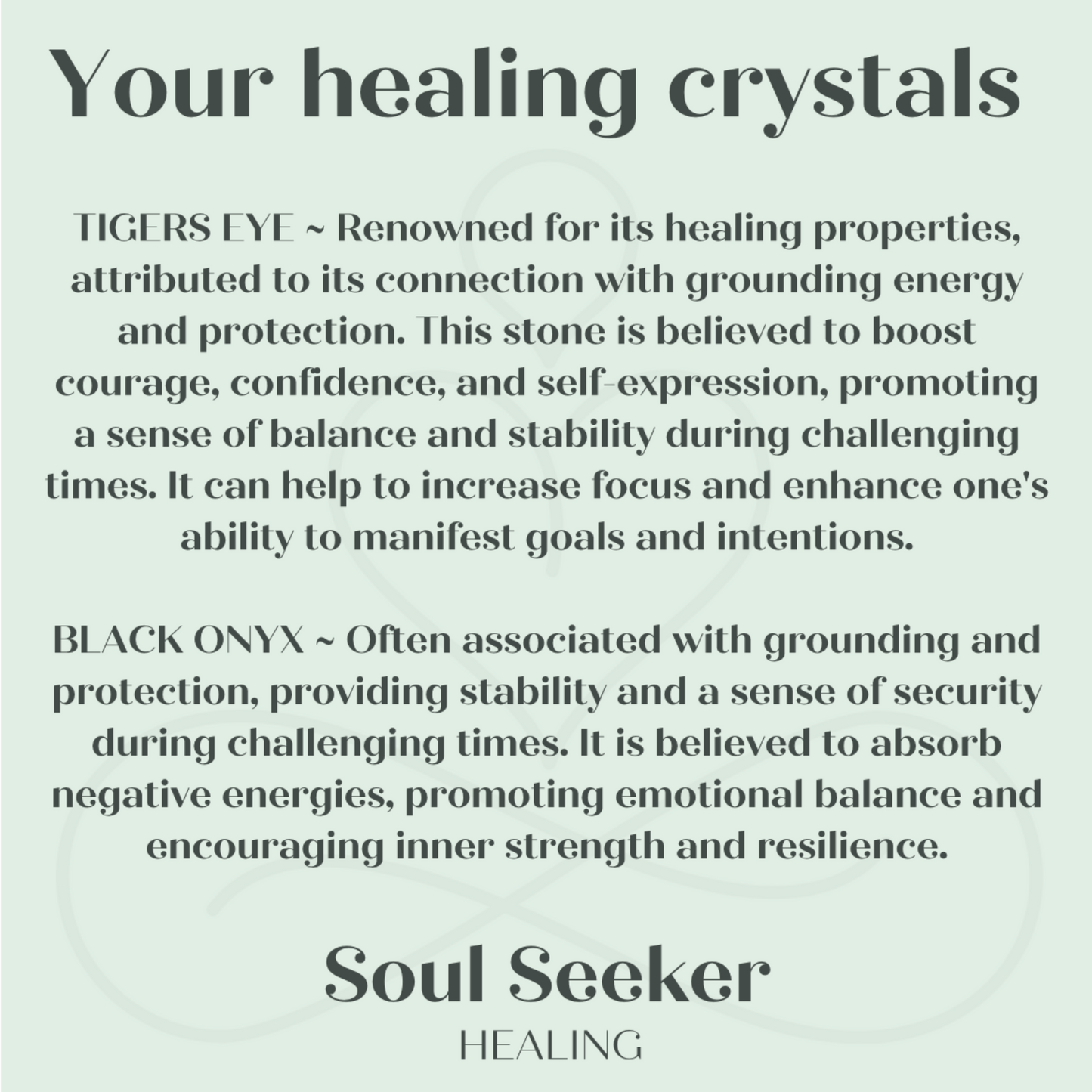 Healing properties of black onyx and tigers eye￼
