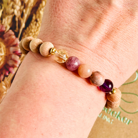 Menopause bracelet, bracelet for menopause, essential oil bracelet, diffuser bracelet, crystals for menopause, menopause gift, bracelet for essential oils, menopause gift