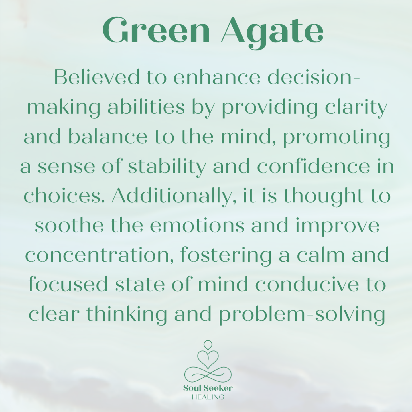 Green agate healing properties, green agate benefits, green agate meaning