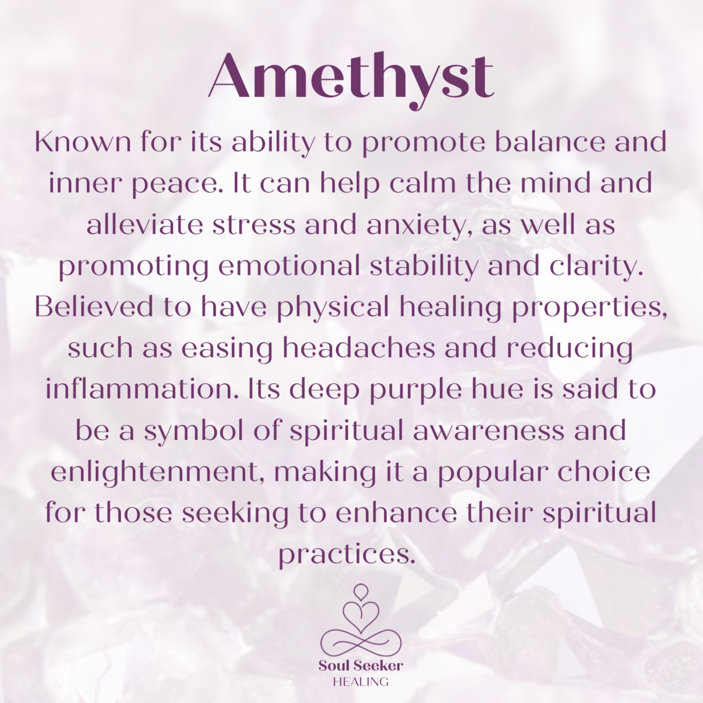 Amethyst essential oil diffuser bracelet